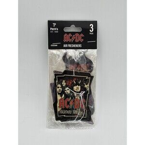 AC/DC Album Logos Air Freshener 3 Pack By Perri's Ocean Scent Highway To Hell +2